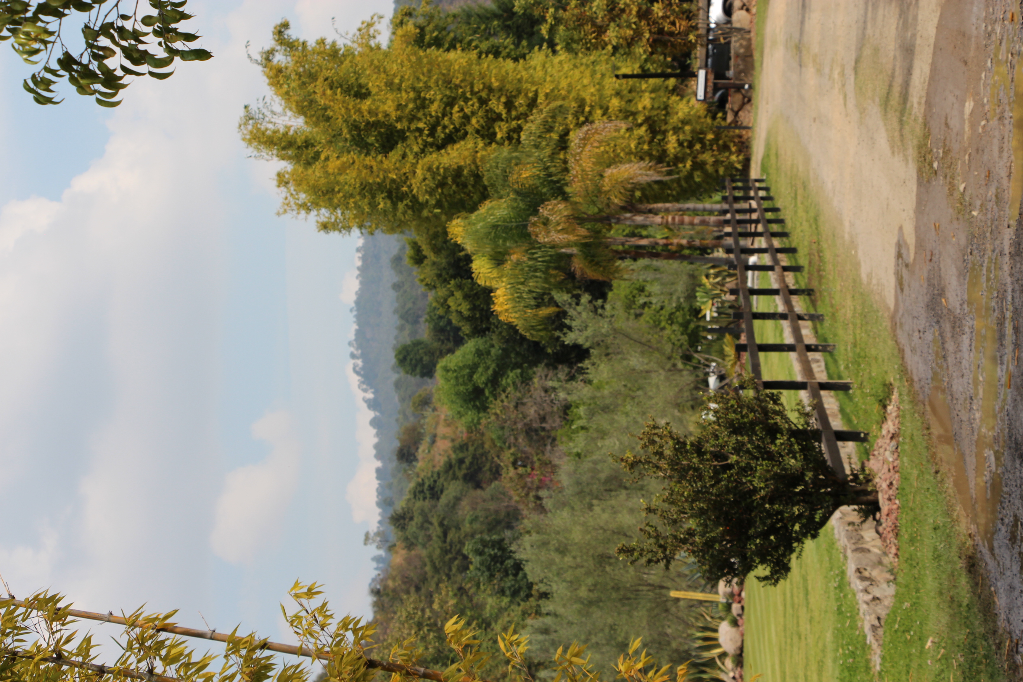 Vista lateral del salón de eventos
